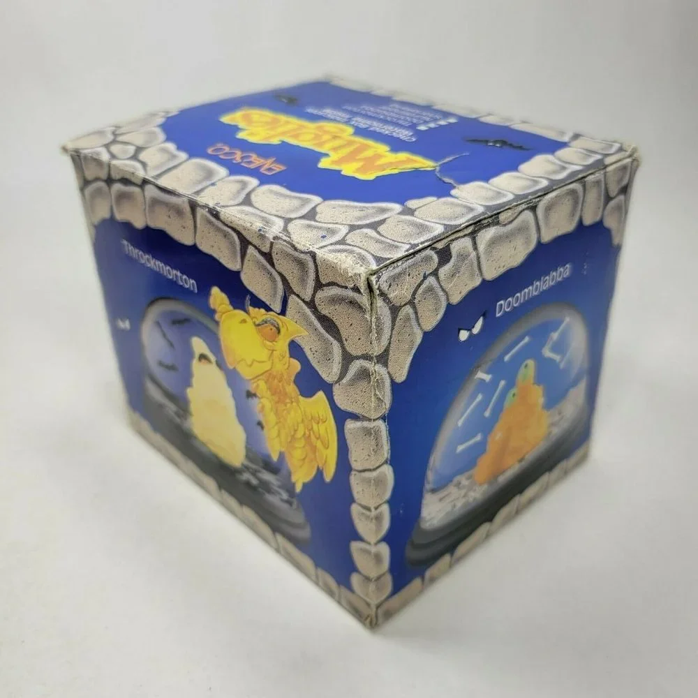 Vintage Enesco Muglies Throckmorton Haloween Snow Globe with Box 1987 Hong Kong